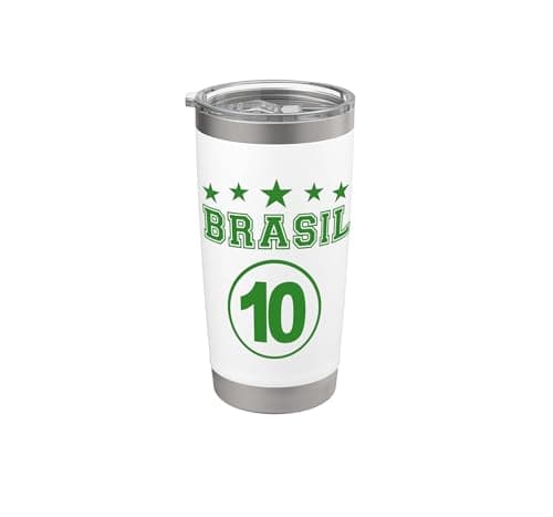 Image of Brasil - Brazil Classic Patriotic Style for Men and Women Stainless Steel Insulated Tumbler