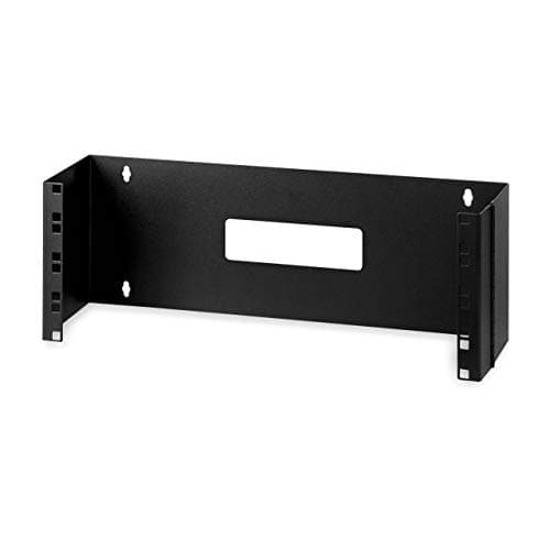 Image of StarTech.com 4U Hinged Wall Mount Patch Panel Bracket - 6 inch Deep - 19" Patch Panel Swing Rack for Shallow Network Equipment- 33lbs (WALLMOUNTH4)