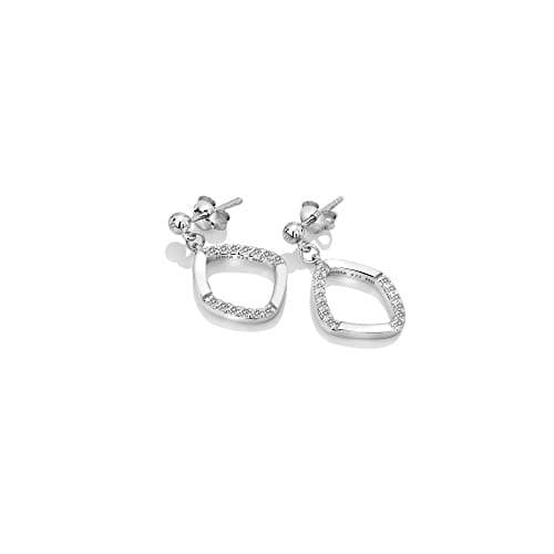 Image of Hot Diamonds Sterling Silver Behold White Topaz Earrings with Diamond