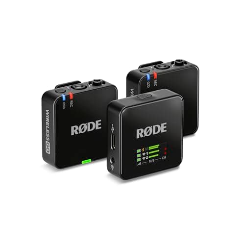 Image of RØDE Wireless GO (Gen 3), Compact Wireless Mic, Pristine Audio, 32-bit Float Recording, Automatic Level Control, for Phones, Cameras and Computers