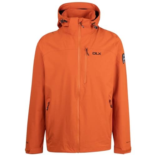 Image of DLX Mens Waterproof Jacket Montgomery - Raincoat for Men with Zip Off Hood, Mens Jacket with Zip Pockets, Coat for Men with Adjustable Cuffs & Hem Drawcord