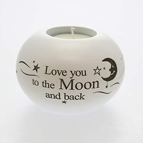 Image of Said with sentiment by Arora Design - Love You to the Moon and Back - Tea Light Holder