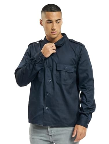 Image of Brandit US Shirt Long Sleeve, color: navy, size: 4XL