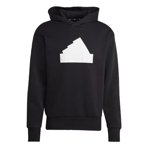 Image of adidas Men's Future Icon Badge of Sport Hoodie, Black/White, M