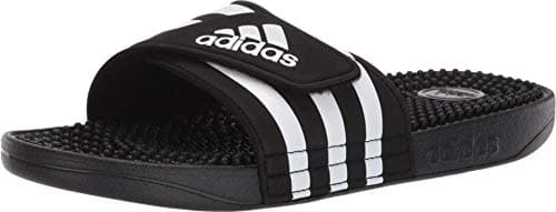 Image of adidas Women's Adissage Slides, Black/White/Black, 5.5 UK
