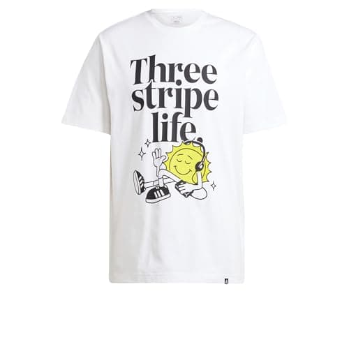 Image of adidas Men's Positivity Graphic TEE, White, XS