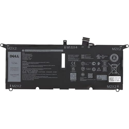 Image of Dell Battery 52Wh 4-Cell 6500mAh XPS 13 9305 9370 9380 7390 Inspiron 7400 5391 5390 7490 7390 7391 2-in-1 Latitude 3301 P82G P130G P114G P44G Type: PART4YOU DXGH8 H754V G8VCF