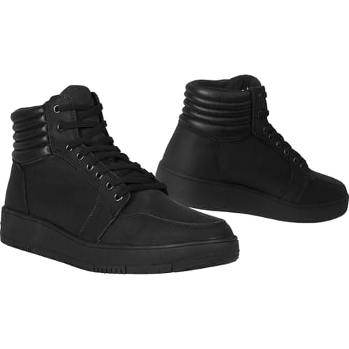 Image of Black Street Air Ankle Motorcycle Boots 41 Black (UK 7)