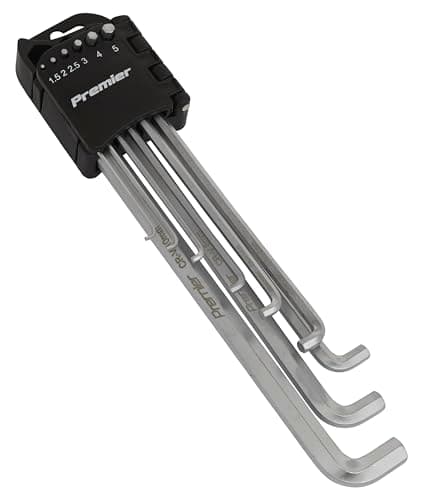 Image of Sealey AK7174 - 9pc Stubby / Low Profile Hex Allen Key set in holder 1.5mm-10mm