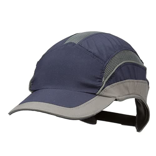 Image of 3M First Base 3 Bump Cap 2031214, Elite, Navy/Grey, Standard Peak