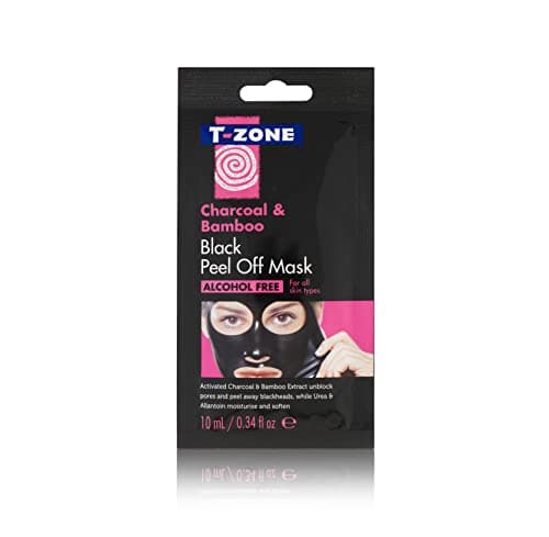 Image of T-Zone Charcoal & Bamboo Ultra Purifying Black Peel Off Mask (10ml) - Unblock Pores and Peel away Blackheads. Moisturise & Soften Skin.