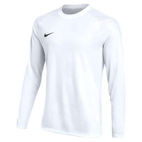 Image of NIKE M NK DF Park VIII JSY LS Long-Sleeved T-Shirt White/Black