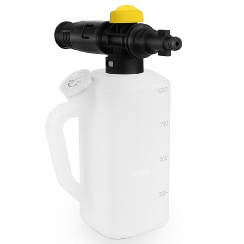 Image of DERASL 1L Snow Foam Lance - Adjustable Nozzle for Old Bosch (Non-AQT) Pressure Washers, with Shampoo Measuring Cup, Ideal for Car and Courtyard Cleaning