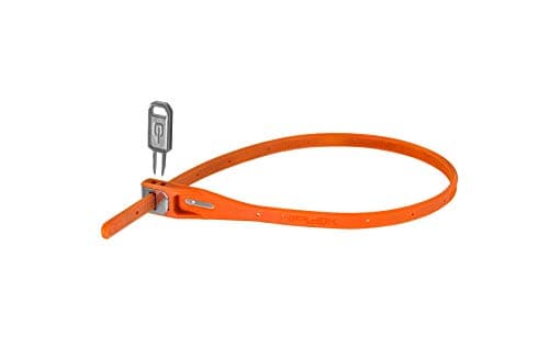 Image of Hiplok Z LOK Bike Lock - Orange. Bicycle Lock/Motorcycle Helmet Lock. Award Winning, Lightweight Zip Tie with Steel Core & 400mm Locking Length
