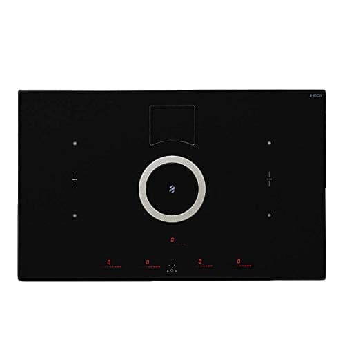 Image of Electric induction hob (4 induction field) with a built-in cooker hood (absorber version) from Elica Nikola Tesla Switch BL/F/83 PRF0146210A