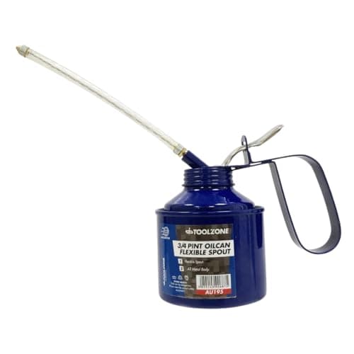 Image of Dunnet Tools 3/4 Thumb Pump Oil Can with Spout | Garage, Workshop, Mechanic, Bike, Car Oiler | Hand Tool Oil Dropper with Rigid Spout | WD40, Silicone Spray, Chain Lube, and More