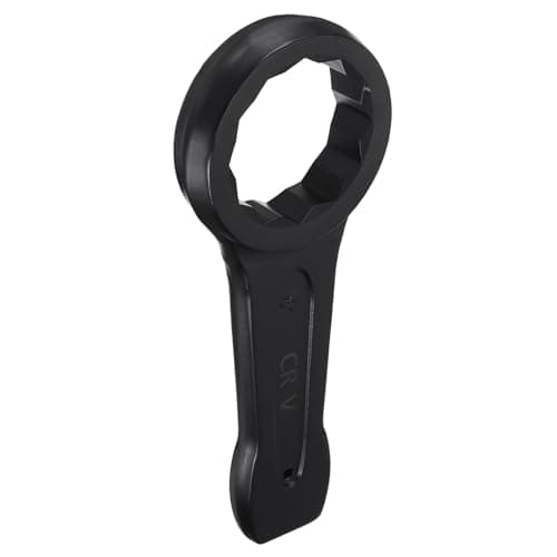 Image of sourcing map Slogging Box End Striking Ring Wrench 95mm Metric CR-V Steel 12-Point Flat Strike Wrench Baking Paint Single Head Spanner Hand Tool for Mechanical Automotive Repair
