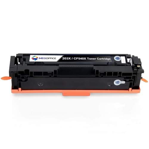 Image of MEGOFFICE CF540X 203X Black Toner Cartridge Compatible for HP 203X 203A CF540X CF540A for Color Laserjet Pro MFP M281fdw M280nw M281cdw M254dw M254nw M254dn