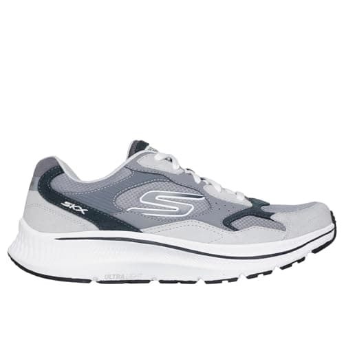 Image of Skechers Run Consistent 2.0 Retro Runner Mens Trainers Grey Leather 9