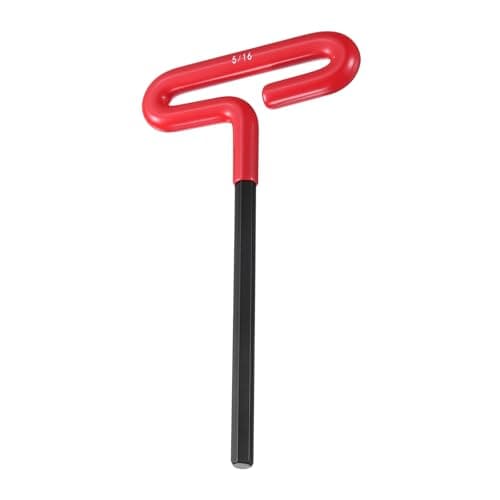 Image of sourcing map T Handle Hex Key Wrench 5/16" SAE Long T-Key Hexagon Wrenches Spanner Repair Tool with Cushion Grip