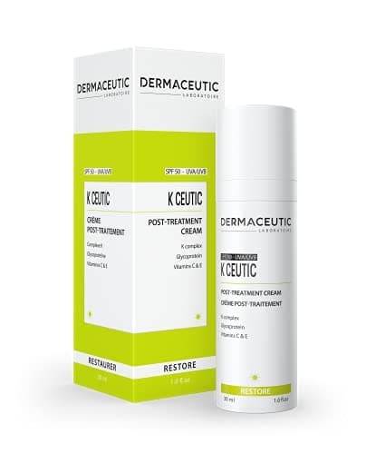 Image of K Ceutic by Dermaceutic: This post treatment cream contains K Complex, Glycoprotein, vitamin C and E and UV Filters. 30 ml.