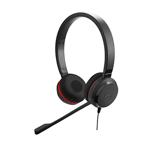 Image of Jabra Evolve 30 MS Stereo Headset – Microsoft Certified Headphones for VoIP Softphone with Passive Noise Cancellation – USB-Cable with Controller – Black