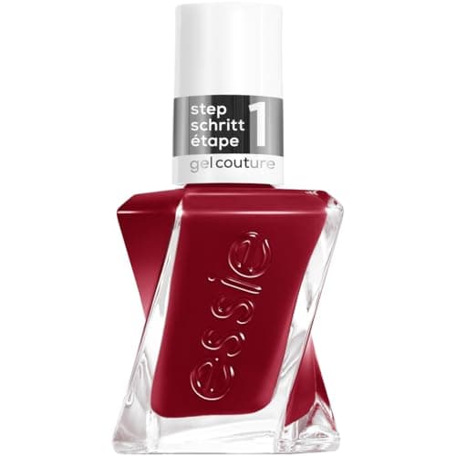 Image of Essie Gel-Like Nail Polish, Lasts Up To 15 Days, With Flex.e Gel Technology, No Chipping, Glass-Like Shine, Vegan Formula, Couture, 509 Paint the Gown Red, 13.5 ml
