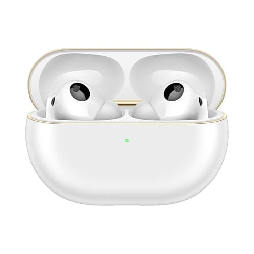 Image of HUAWEI FreeBuds Pro 4 Wireless Earbuds, Bluetooth Headphones with Lossless Sound Quality, Clear Calls, Intelligent Dynamic ANC, Silver String Design, 33 Hours Battery Life, iOS & Android, White