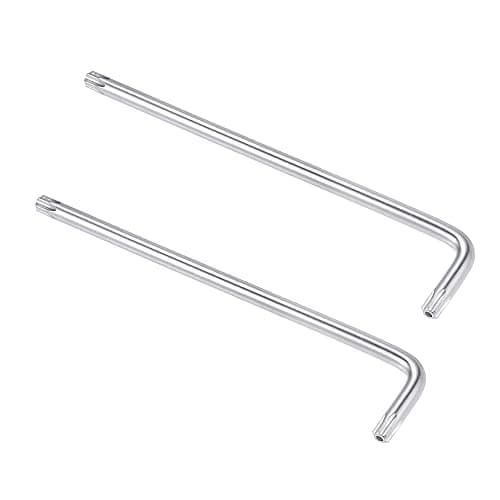 Image of sourcing map T45 Anti Tamper Proof Torx Star Key Bit Wrench, L-Shape 7.8-inch Long Arm, CR-V Steel 2 Pcs