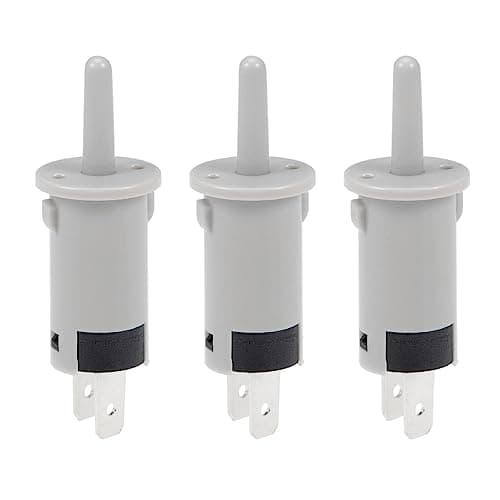 Image of Rebower Door Light Switch PS-KA5 Momentary Normally Closed Switch, [for Refrigerator or Freezer Applications Lighting] - AC 250V 1A / Grey / 3 Pcs