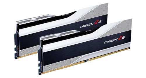 Image of G.SKILL Trident Z5 Series DDR5 RAM (Intel XMP 3.0) 32GB (2x16GB) 6400MT/s CL32-39-39-102 1.40V Desktop Computer Memory U-DIMM - Metallic Silver (F5-6400J3239G16GA2-TZ5S)