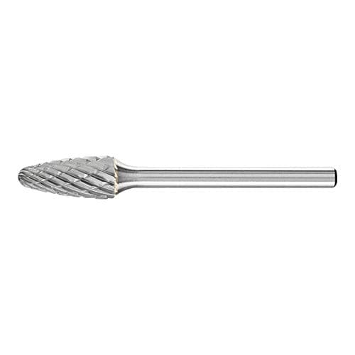 Image of PFERD Carbide Burr, Round Arc Shape RBF, Toothing 3 Plus, Burr Diameter 6 mm, Shaft Diameter 3 mm, Length 43 mm, 21230083 - for Universal Applications on The Most Important Industrial Materials