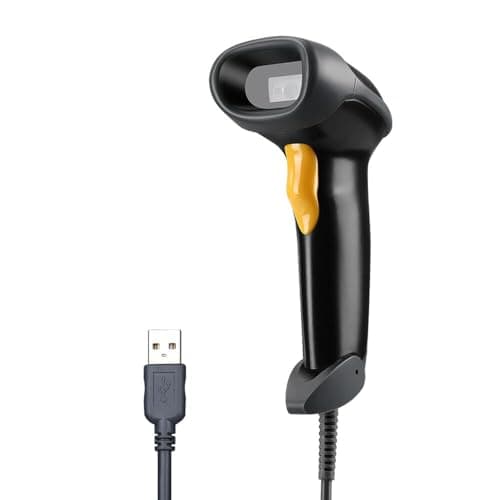 Image of Eyoyo Handheld USB 2D Barcode Scanner QR PDF417 Data Matrix 1D Bar Code Scanner Wired Barcode Reader with USB Cable for Mobile Payment, Convenience Store, Supermarket, Warehouse…