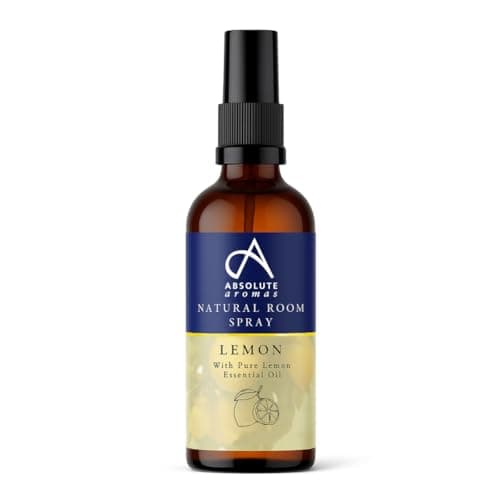 Image of Absolute Aromas Natural Lemon Room Spray with Pure Lemon Essential Oil - A Wonderfully Zesty and Deliciously Fresh aroma - 100% Pure, Natural, Vegan, Undiluted and Cruelty-Free