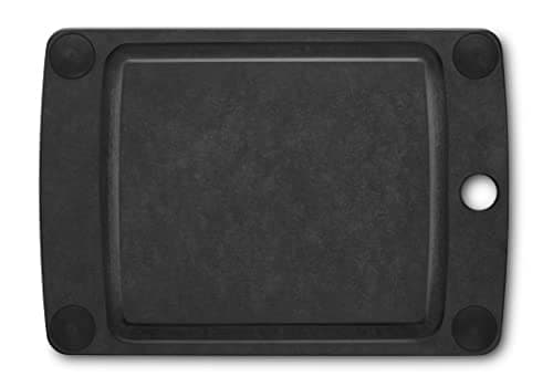 Image of Victorinox Chopping Board, All-in-One, Cutting Board XS 25.4 x, 17.8 x, 0.6, Juice Groove, Durable, Non-Slip Feet, Dishwasher Safe, Black