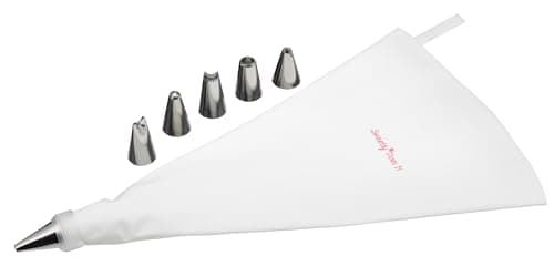Image of KitchenCraft Sweetly Does It Piping Bag and Icing Nozzles, 8 Piece Cake Decorating Starter Set