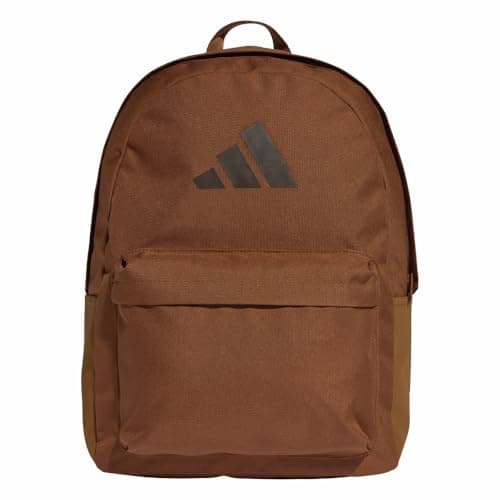 Image of adidas Unisex CLASSIC 3BARS BACKPACK, Dusky Bronze/Aurora Coffee, One size