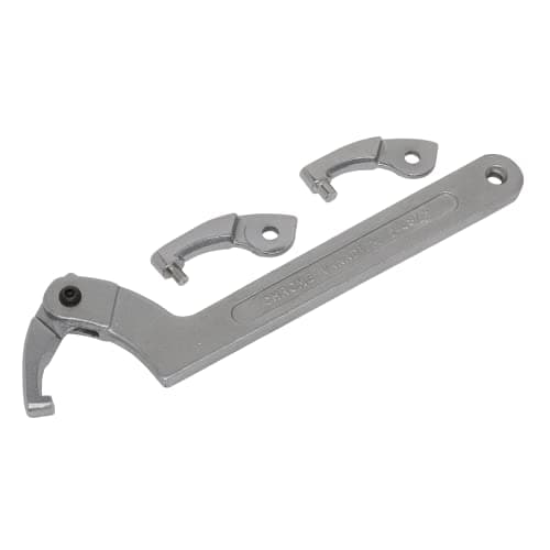 Image of Sealey SMC2L 4pc Adjustable C Spanner - Hook & Pin Wrench Set 51-121mm