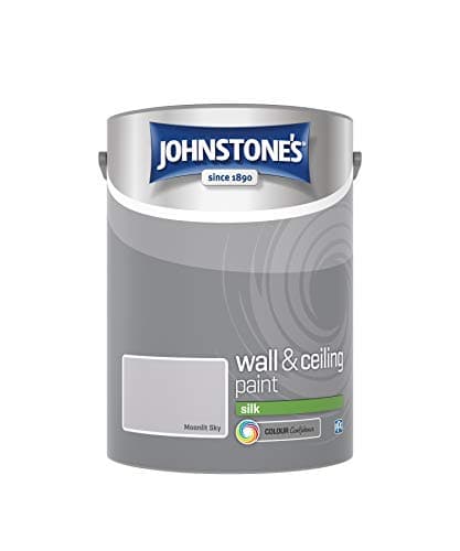 Image of Johnstone's Wall and Ceiling Paint - Interior High Sheen Silk Finish - Suitable for Interior Walls and Ceilings - Moonlit Sky - 5 L