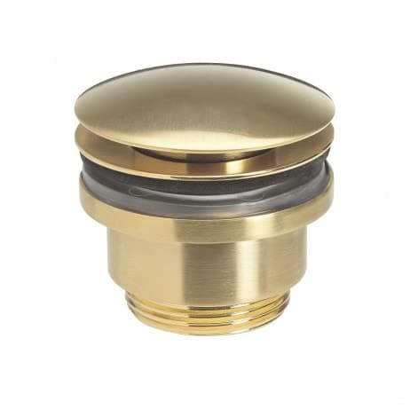 Image of Brushed Brass | Universal Basin Waste | Slotted or Un-Slotted | Brushed Brass Finish
