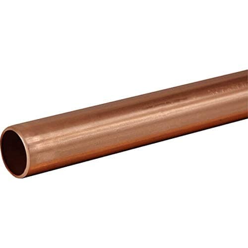 Image of Copper Tube 15mm x 1m Length BS EN1057 R250 British Copper Pipe 1000mm 100cm