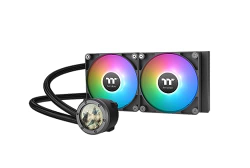 Image of Thermaltake TH240 V2 Ultra ARGB Sync/AlO Liquid Cooler/ARGB Fan 120 * 3/PWM 500~1500rpm/Water Block 2.1" LCD/Black