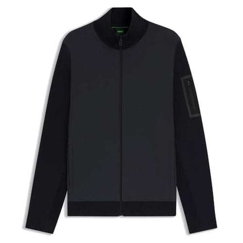 Image of BOSS K_Momentum-x Hy Men's Knitted Jacket, 402 dark blue, XL