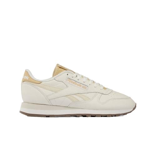 Image of Reebok Unisex Classic Leather Trainers, Chalk/Alabaster/Simple Beige, 43 EU