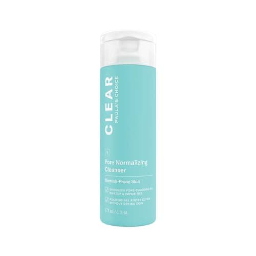 Image of Paula's Choice CLEAR Pore Normalizing Cleanser - Cleansing Gel & Makeup Remover - Removes Pore Clogging Impurities & Blackheads - with Salicylic Acid - All Skin Types - 177 ml
