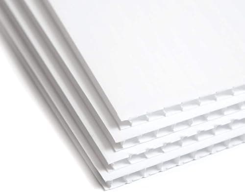 Image of Floorguarddirect White Corrugated Floor Protection Sheets 2mm – 2440 x 1220mm – Pack of 5
