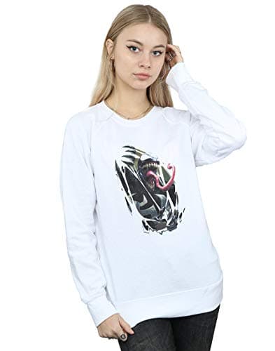Image of Marvel Women's Venom Inside Me Sweatshirt White Large