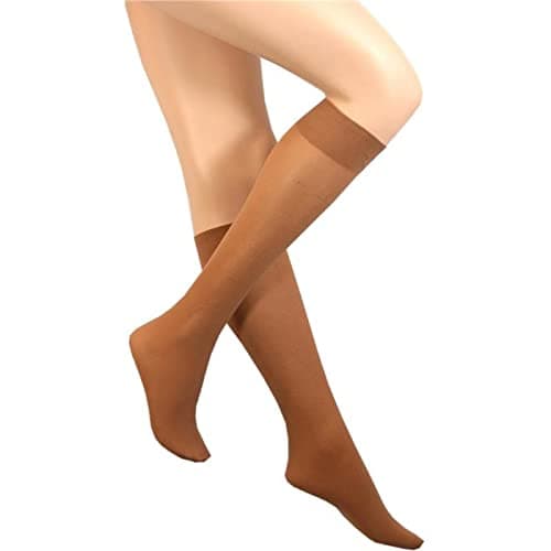 Image of Mytoptrendz® Women's 70 Denier Opaque 3 Pair Trouser Knee Highs Socks MINK