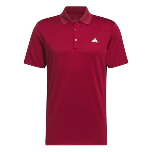 Image of adidas Men's Mens Core Performance Polo Shirt, Collegiate Burgundy, L