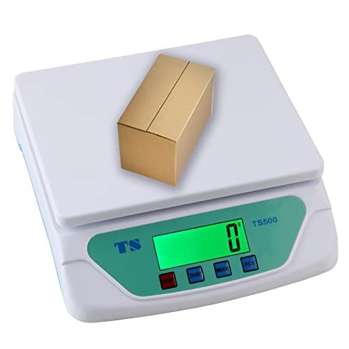 Image of Postal Scale Shipping Scale, Accurate Digital 30kg 66lb/1g 0.1oz Back-Lit LCD Display, Digital Scale for Packages, Letters, Food g/oz/lb/kg/tl/ct Conversion (White)